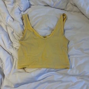 yellow stretchy tank top!
